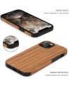 Compatible with iPhone 12 Pro Max Case Easy Grip with Wood Grain Design Slim Hybrid Case