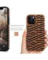 Compatible with iPhone 12 Pro Max Case Easy Grip with Wood Grain Design Slim Hybrid Case
