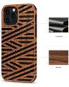 Compatible with iPhone 12 Pro Max Case Easy Grip with Wood Grain Design Slim Hybrid Case