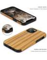 Compatible with iPhone 12 Pro Max Case Easy Grip with Wood Grain Design Slim Hybrid Case