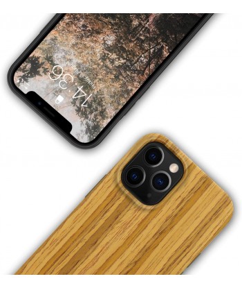 Compatible with iPhone 12 Pro Max Case Easy Grip with Wood Grain Design Slim Hybrid Case