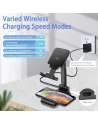 Wireless Charger, Phone Stand 2 in 1 Dual Wireless Charging, Adjustable Phone Holder 10 W Max QI Fast Charge