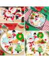 12pcs Christmas Cookie Cutters Set, Metal Biscuit Molds for Party Treat Decoration