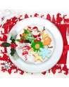 12pcs Christmas Cookie Cutters Set, Metal Biscuit Molds for Party Treat Decoration