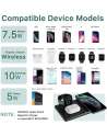 Wireless Charger, 3 in 1 Fast Qi Wireless Charging Station for AirPods,Wireless Charging Stand for iWatch/iPhone/Samsung